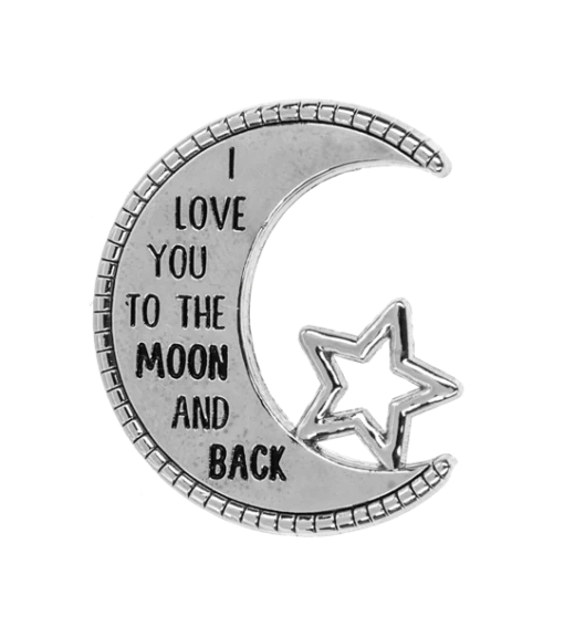 I Love You To The Moon And Back Token Charm - Image 2