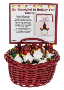 Entangled In Holiday Lights Christmas Gnome Token Charm -Fashion Accessories Store ex20423