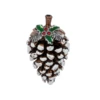 The Little Winter Pinecone With Holly Token Charm -Fashion Accessories Store ex25033 b