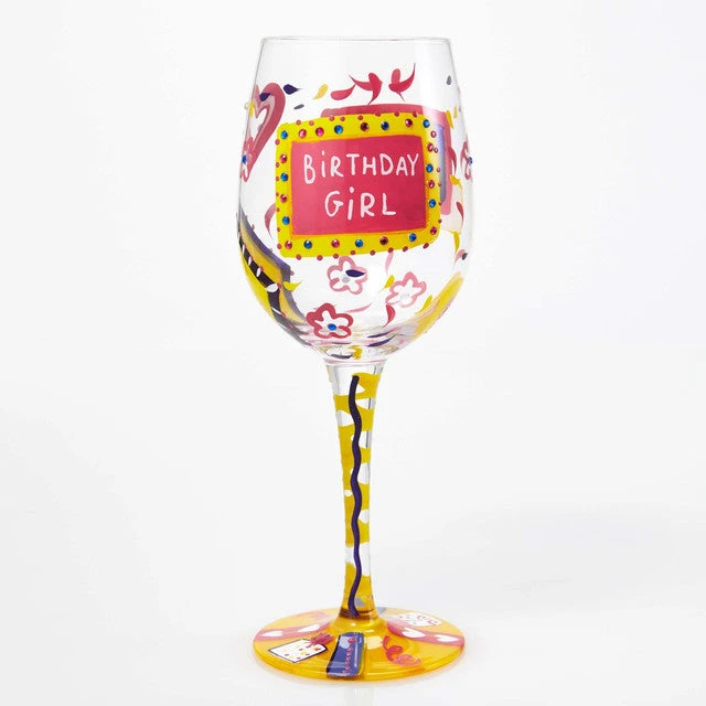 Lolita Birthday Girl Wine Glass 3 Lolita Birthday Girl Wine Glass