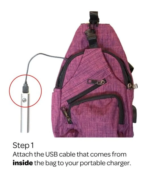 Anti-Theft Daypack Backpack Red By Nupouch - Image 2