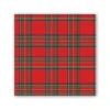 Michel Design Works Tartan Cocktail Napkin -Fashion Accessories Store nap348