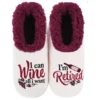 Women's Simply Pairables Cozy Snoozies® I Am Retired I Can Wine All I Want -Fashion Accessories Store retired